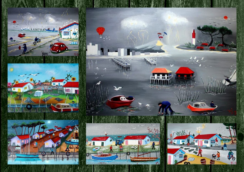 Art Naif Fouschy Artiste peintre 33510 Andernoslesbains